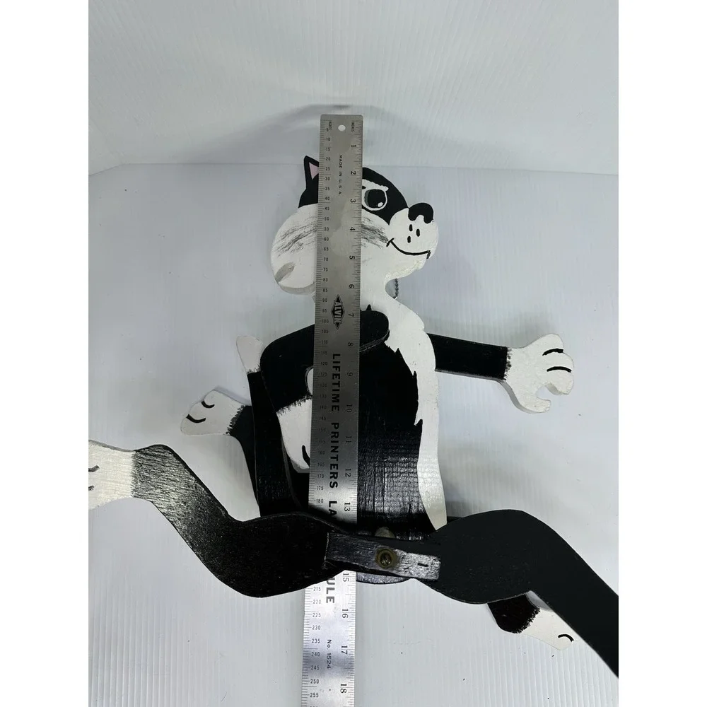 VTG Folk Art Wooden‎ Whirligig Sylvester The Cat  Cartoon Looney Tunes Yard Art